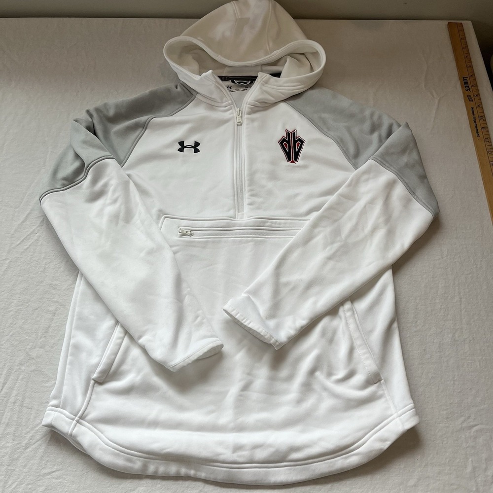 Under Armour Half Zip Pullover Womens SM White Long Sleeve Arizona Diamondback